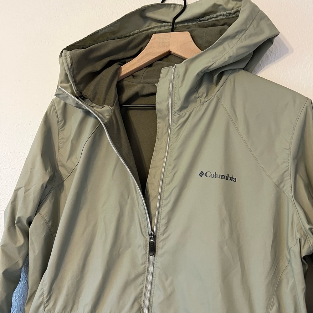 Green Columbia Rain Jacket